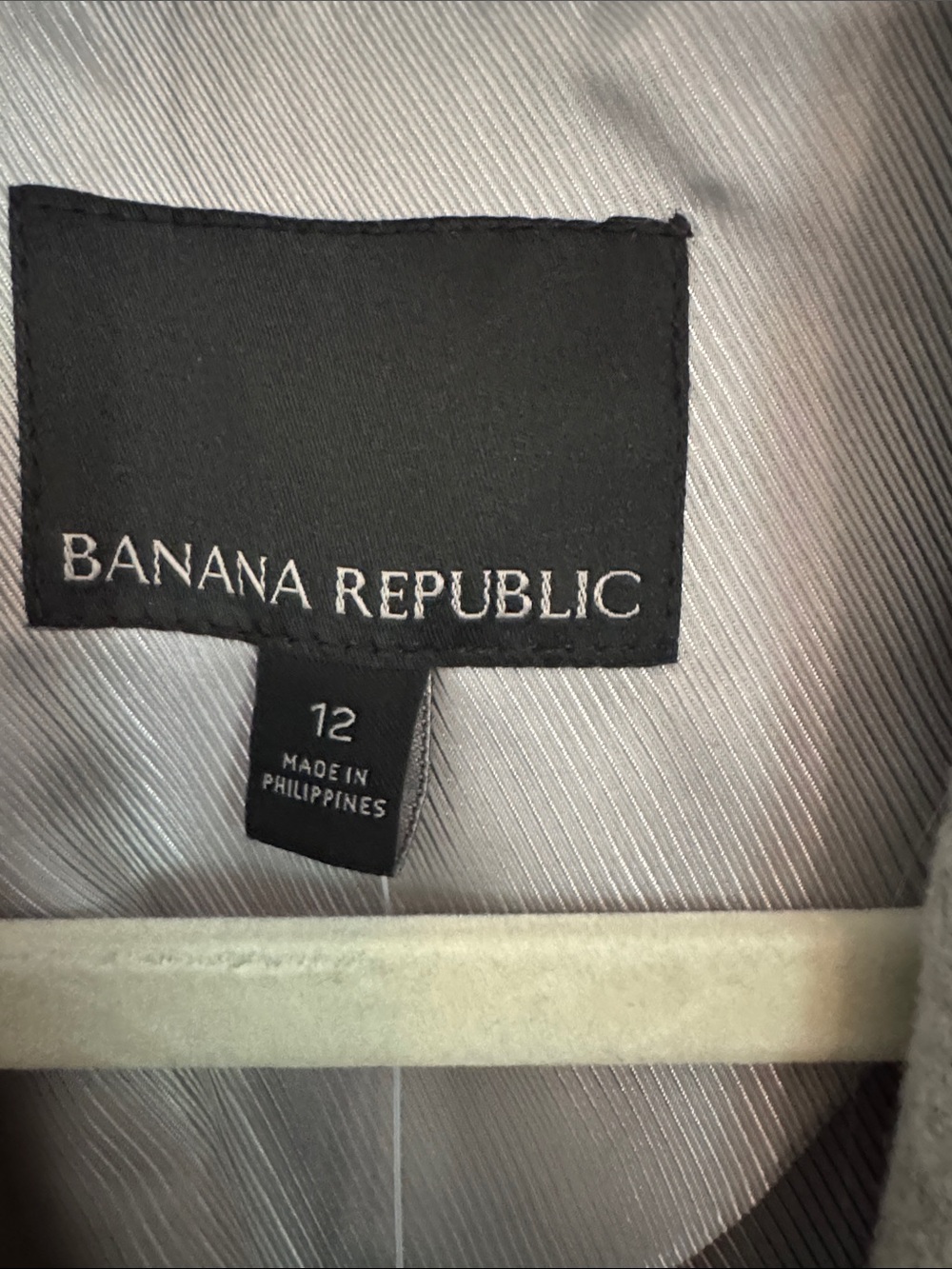 Banana Republic Heather Gray Single-Button Wool-Blend Coat - Picture 2 of 16